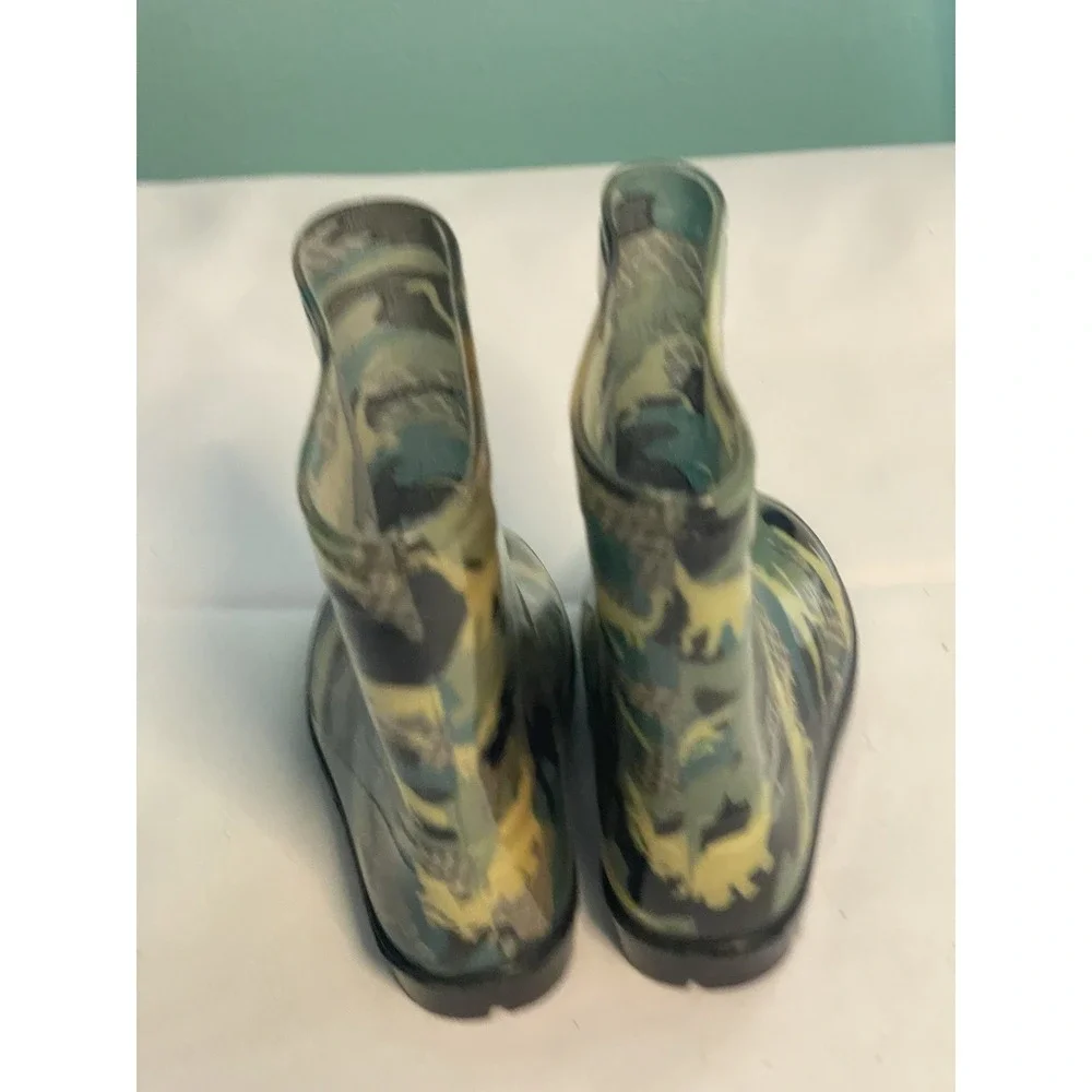 Nice! Kids Black Western Chief Dinosaur Friends Rain Boots Size 7‎ Bin3